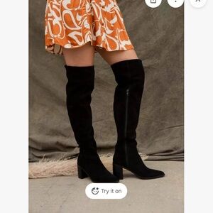 Seychelles Women's Black Over the Knee Boots- new without tags